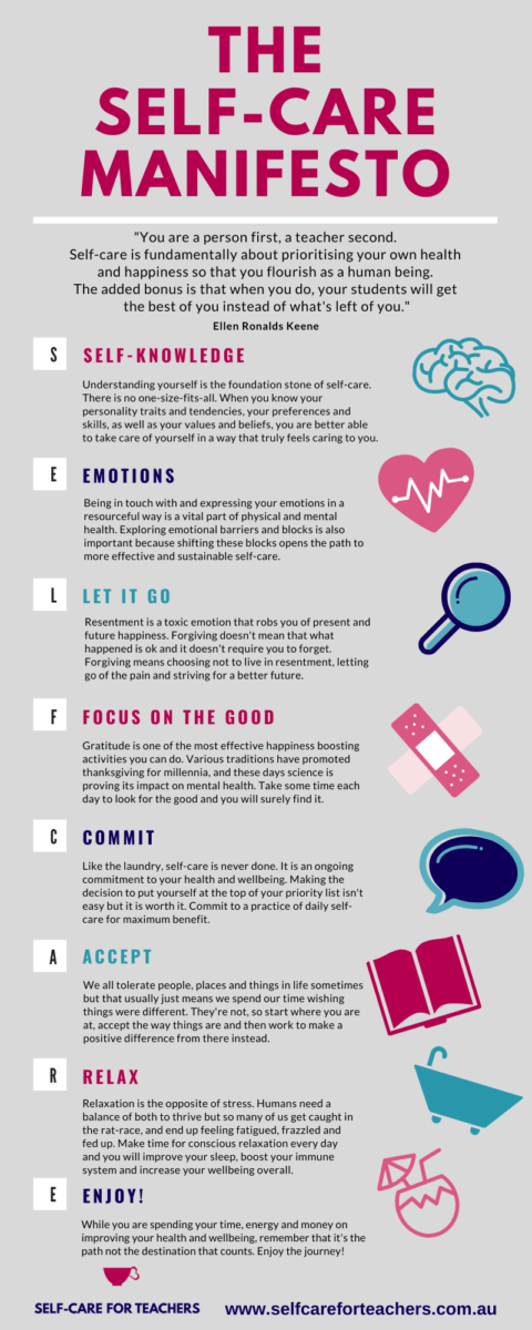 The SELF-CARE Manifesto - Self-Care for Teachers